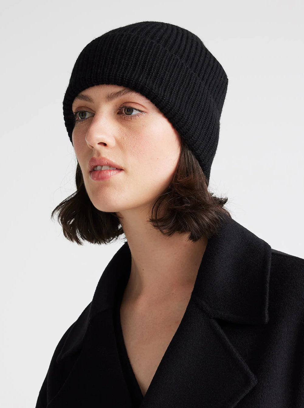 帽子 y.a.r.n RIB BEANIE CAP-1 / BLACK y.a.r.n RIB BEANIE CAP-1 / BLACK