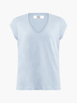 CC Heart V-Neck T-Shirt - Powder Blue