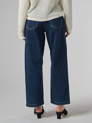Alaia Blue Tapered Jeans - Blue