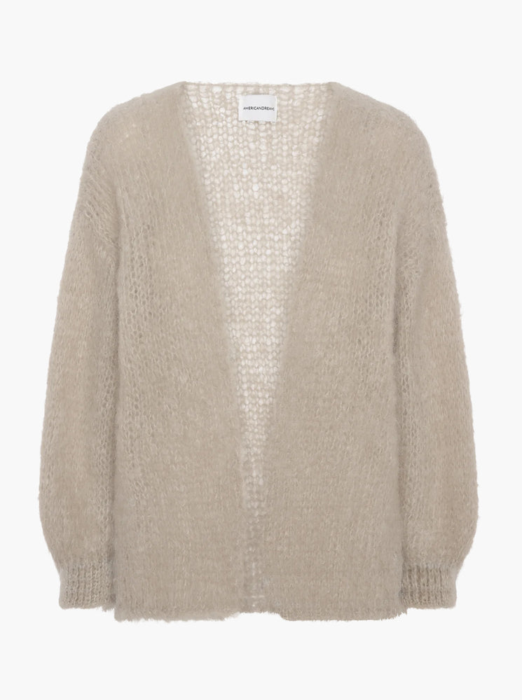 Olivia Mohair Cardigan Without Lurex - Beige