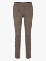 Candice O Jersey Herringbone Pant - Brown Graphical