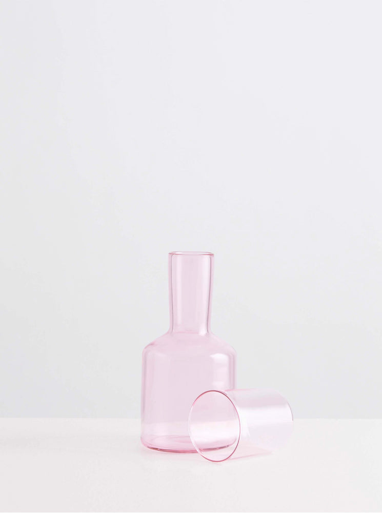 J'ai Soif Carafe & Glass - Pink