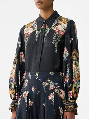 Curved Collar Blouse - Noble Endeavours