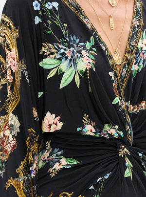 Long Split Front Twist Dress - Noble Endeavours