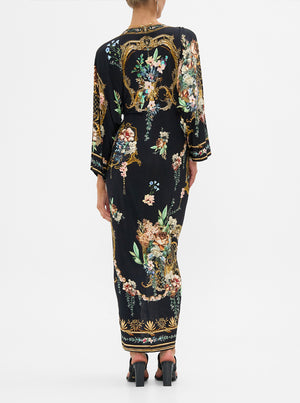 Long Split Front Twist Dress - Noble Endeavours