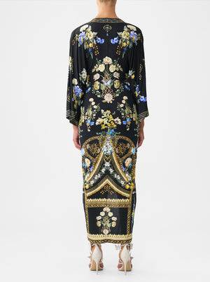 Long Split Front Twist Dress - Ottoman Elegance