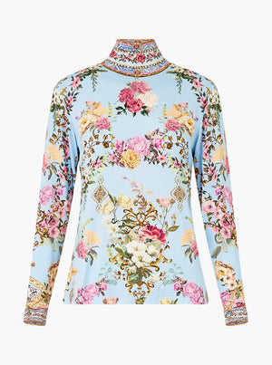 Jersey Turtleneck - Tiled In Time