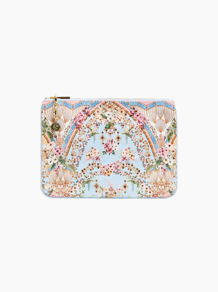 Small Canvas Clutch - Tiled In Time