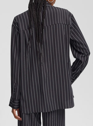 FrylaGZ Shirt - Black Pinstripe