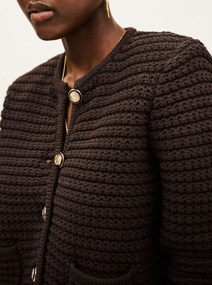 Gaspard Cardigan - Chocolate