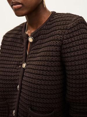 Gaspard Cardigan - Chocolate