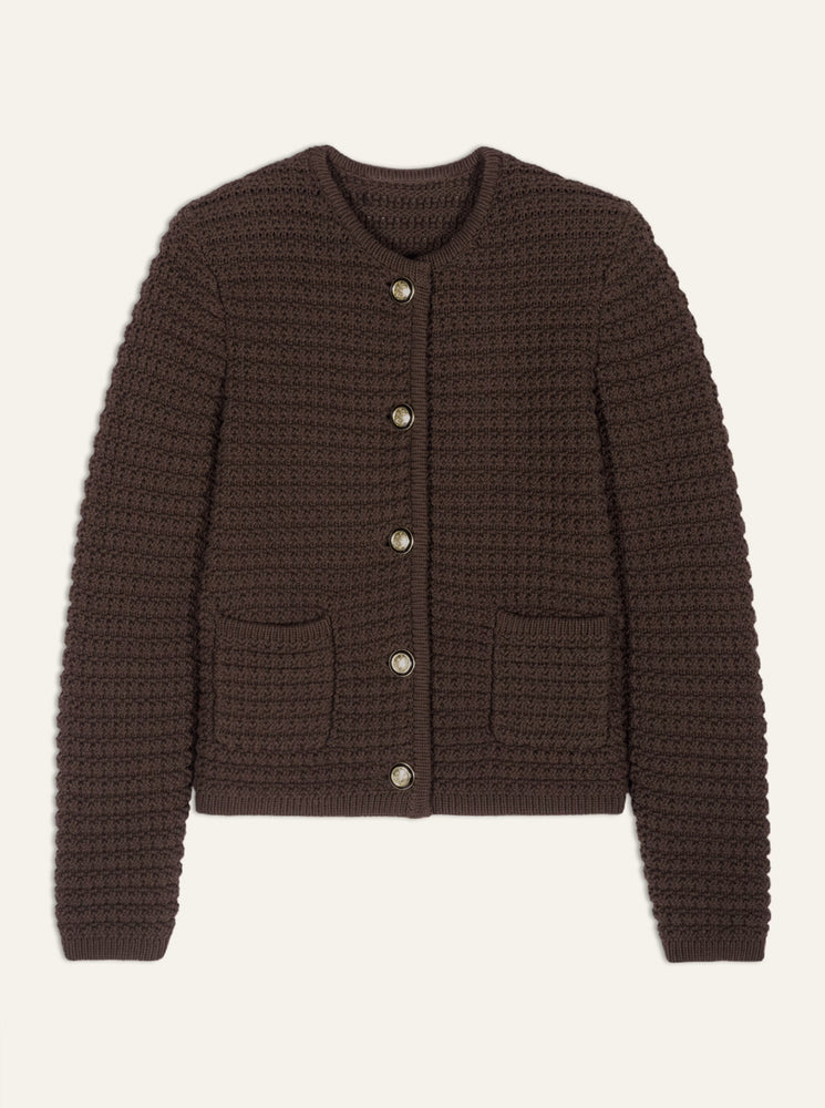 Gaspard Cardigan - Chocolate