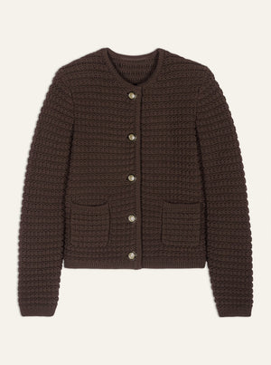 Gaspard Cardigan - Chocolate