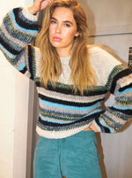 Knit In Multi Colors - Multi Stripes
