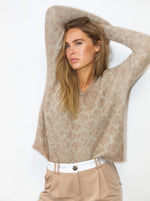 Knit With Geometric Pattern - Hazel