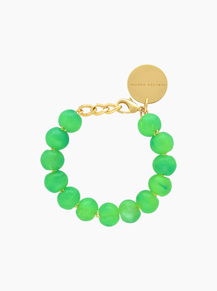 Mini Beads Bracelet - Neon Green Marble – HEM Store