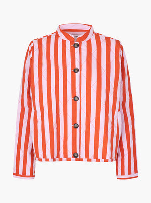 EmiliaLL Jacket LS - Orange/Pink Stripe