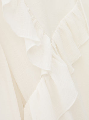 Nils Long-Sleeved Blouse - Ecru