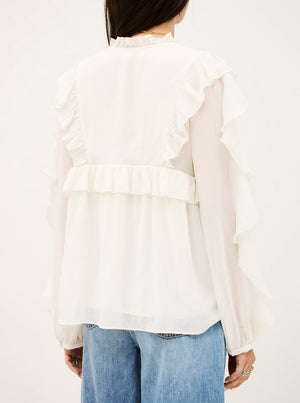 Nils Long-Sleeved Blouse - Ecru