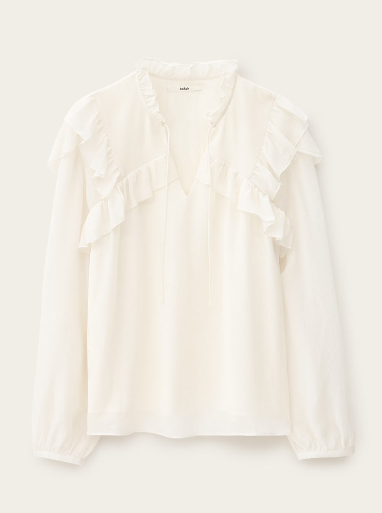 Nils Long-Sleeved Blouse - Ecru