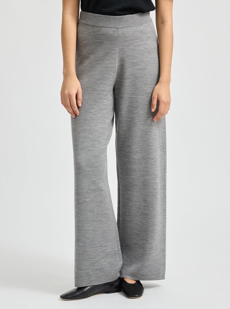 Knit Pant - Mid Grey