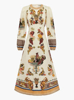 Mercado Midi Dress - Multi
