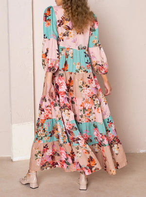 Adele Maxi Kimono Dress - Multi