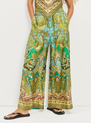 Clemenza Silk Pant - Multi