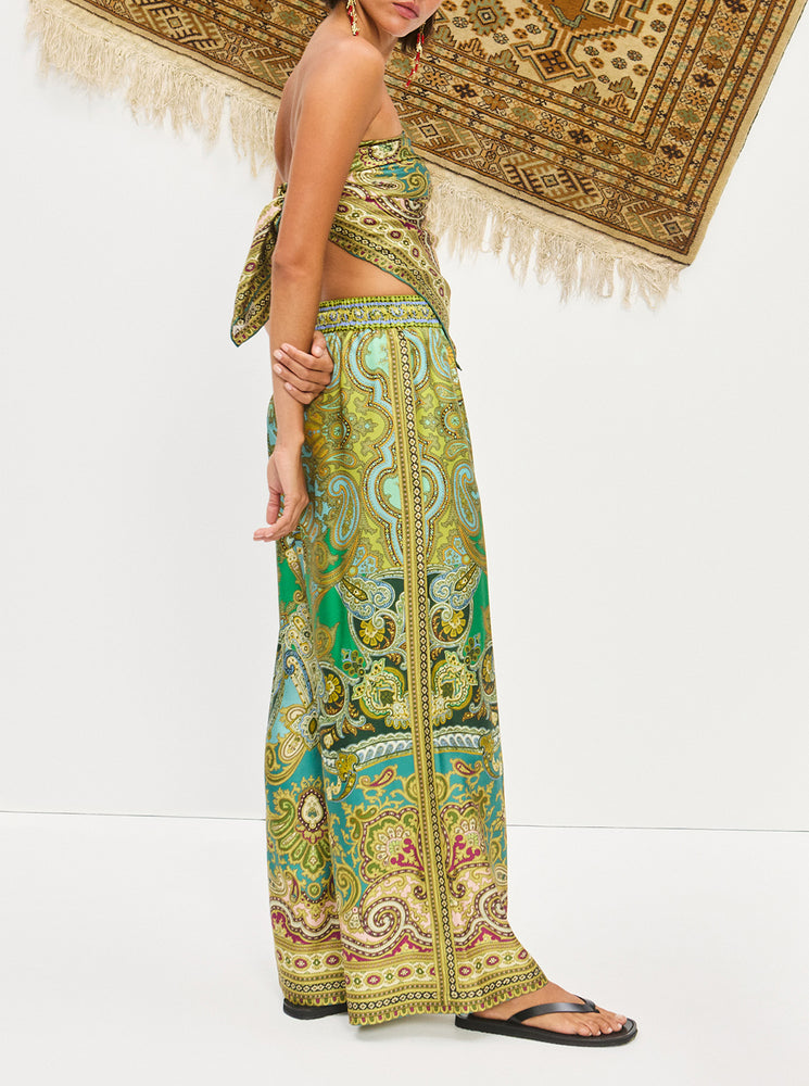 Clemenza Silk Pant - Multi