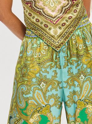 Clemenza Silk Pant - Multi