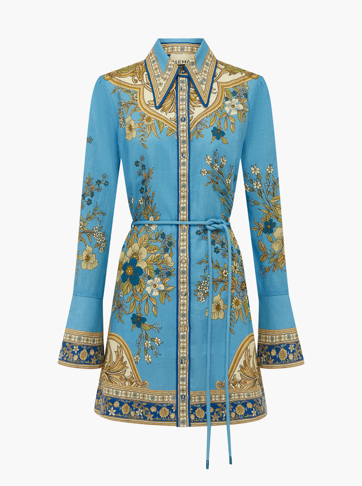 Cassie Mini Dress - Blue