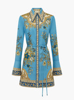 Cassie Mini Dress - Blue