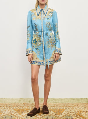 Cassie Mini Dress - Blue