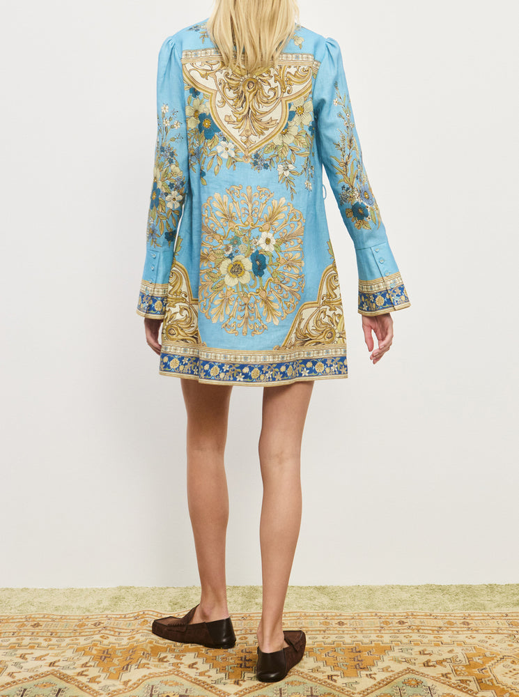 Cassie Mini Dress - Blue
