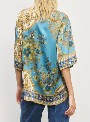 Cassie Silk Shirt - Blue