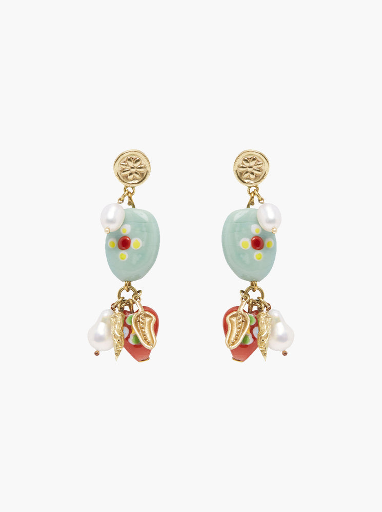 Tesori Beads & Charm Earrings - Multi