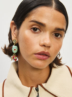 Tesori Beads & Charm Earrings - Multi