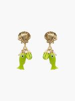 Tesori Fish Charm Drop Earring - Multi