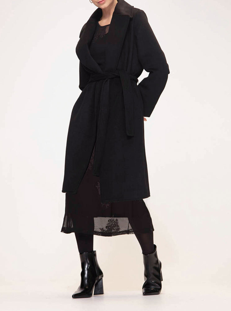 Foxtail Coat - Black