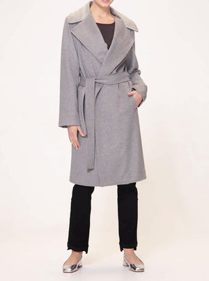 Foxtail Coat - Grey Marle