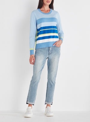 Blair Sweater - Blue Stripe
