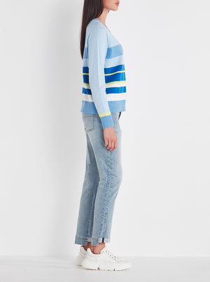 Blair Sweater - Blue Stripe