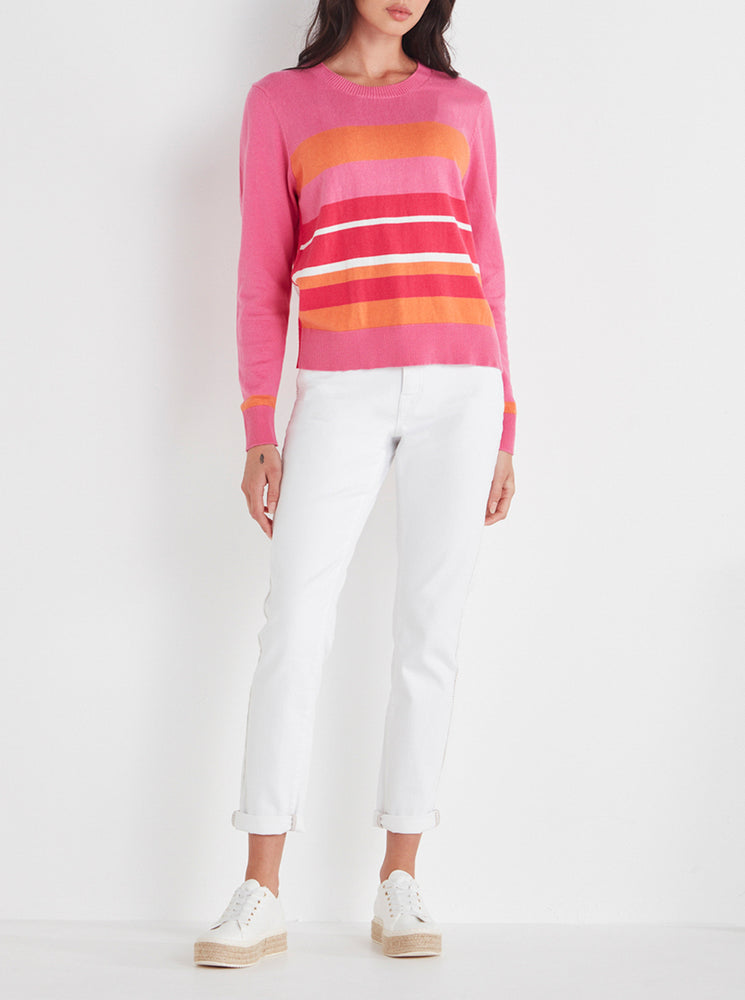 Blair Sweater - Pink Stripe