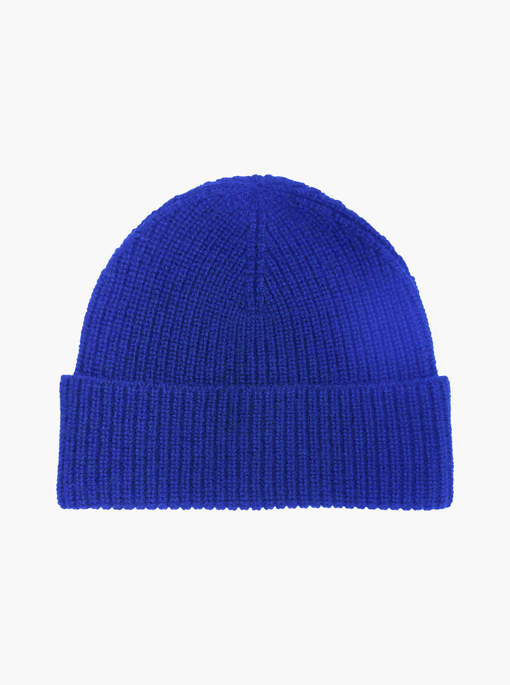 Rib Knit Beanie - Cobalt