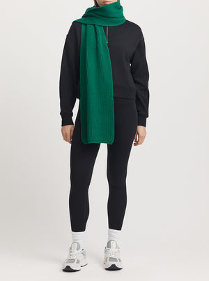 Rib Knit Scarf - Lush Green