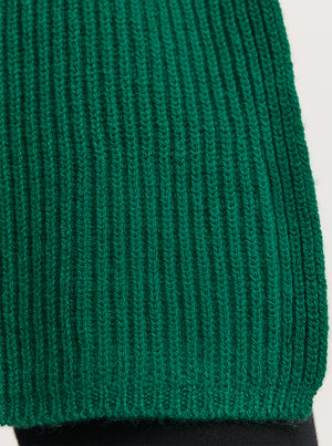 Rib Knit Scarf - Lush Green