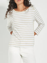Horizon Top - Cashew Stripe