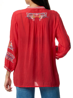 Bethanie Tunic (Exclusive) - Strawberry Red