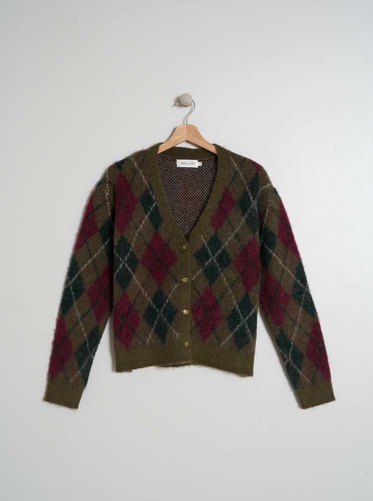 Vintage Rhombus Sweater - Olive