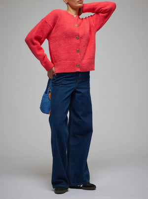 Aime Cardigan - Coral
